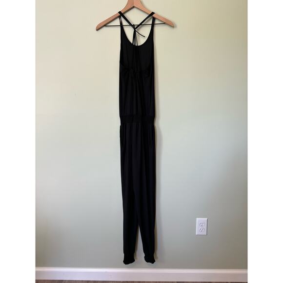 Sweaty Betty Black Jumpsuit, Explorer Beautify Strappy Back Yoga Workout - Picture 7 of 11